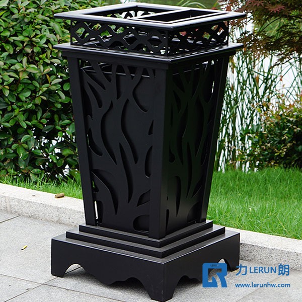 欧式铸铝垃圾桶 铸铝材质垃圾桶 铸铝果皮桶 欧式垃圾桶